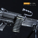 [16CM~6.29"] M249 Squad Automatic Weapon Metal Light Machine Gun Miniatures 1/6 Soldier Doll Equipment Accessories War Military Firearms