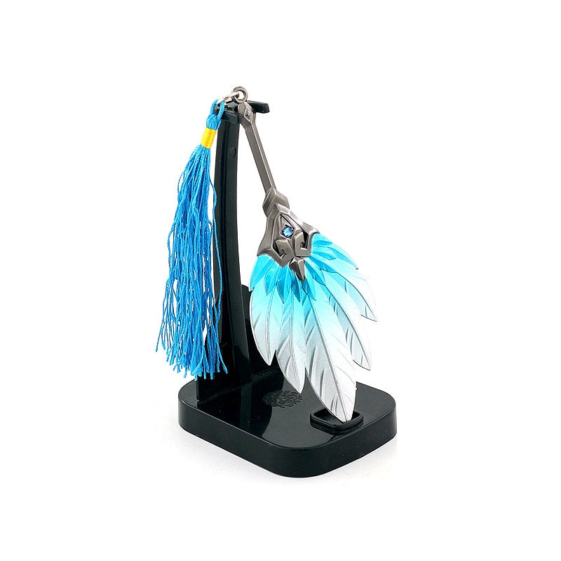 [12CM~4.72"] Metal Fan Dynasty Warriors Zhuge Liang Weapons Toys for Boy Kids Mange Game Anime Peripherals Ornament Decorate Collection