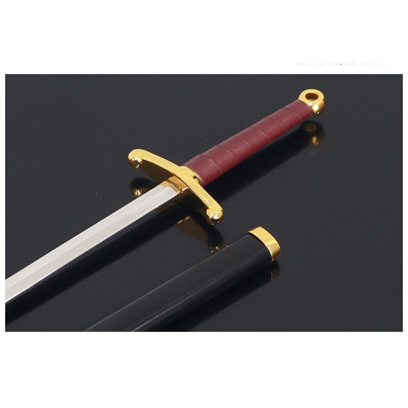 [26CM~10.23"] Backwater Sword Rebecca OP One Metal Weapon Models Piece Anime Merchandise 1/6 Doll Equipment Accessories Toys for Male Boy