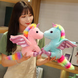 14/22/30cm Super Lovely Angel Unicorn Plush Toys Cartoon Stuffed Animal Unicorn Key Chain for Kids Bab Birthday Home Decor Gifts
