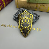[10CM~3.93"] Royal Shield Link LoZ Breath of the Wild Tears of the Kingdom Game Peripherals 1:6 Metal Armor Models Crafts Collection Toy