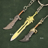 [8CM~3.14"] Metal Chaos Blade of Olympus God of War Kratos Game Peripheral 1/12 Doll Equipment Mini Sword Weapon Model Keychain Ornament