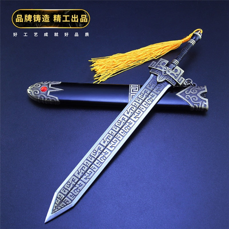 [20CM~7.87"] Full Metal Famous Sword Zinc Alloy Ancient Weapon Model Game Anime Peripheral Ornament Decoration Crafts Collection Toy Boy